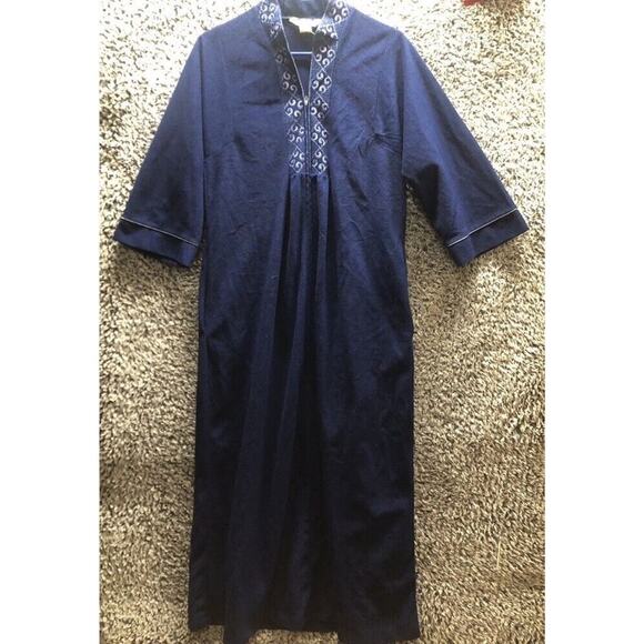 VINTAGE Sears WOMEN'S Navy Bleu House DRESS, Size Small - Picture 12 of 14